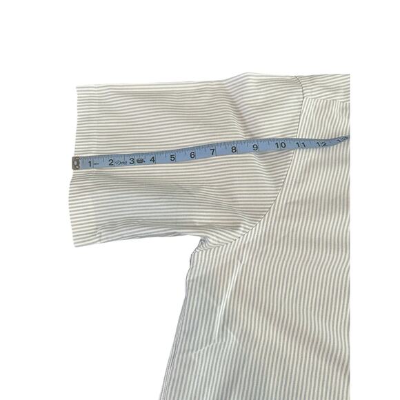 L.L. Bean Men's Striped Wrinkle Free Traditional Fit Button‎ Down Shirt Size 17R - Picture 10 of 11